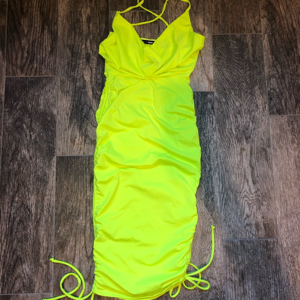 Neon fashion nova dress
